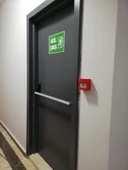 TSE Sertifikalı Yangın Kapıları, Antrasit Renk Panikbarlı Yangın Kapıları - 2