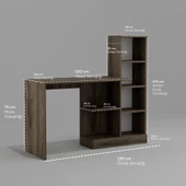 Hera MDF Kapaksız Çalışma Masası Bilgisayar Masası Ofis Ders Masası - 11