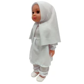 Tesettürlü Dua Eden Meryem Bebek - Beyaz - 2