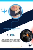 VİZOR Plastik Destekli Sünger Boyunluk Ekstra Destekli Boyun Fıtığı Boyun Düzleşmesi - 2