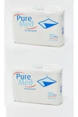 PUREMED Hasta Altı Bezi Serme Yatak Koruyucu 60x90 30'lu * 2 Paket - 1