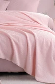 Upstyle Ecocel Pike Örtü Battal King 240x230cm Karde PudraPembe thumbnail 3