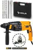 Assur 850W Metal Şanzıman Darbeli Matkap Kırıcı Delici Hilti 2-28mm - 1