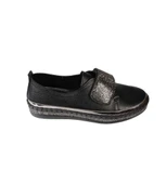 YAZKIŞ Kadın Siyah Beyaz Taşlı Spor Babet Ayakkabı thumbnail 5