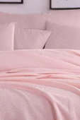 Upstyle Ecocel Pike Örtü Battal King 240x230cm Karde PudraPembe thumbnail 2