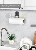 Kağıt Havluluk Paslanmaz Peçetelik Çelik Banyo Havluluk Düzenleyici Siyah - 1