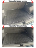 Sahler Volkswagen Tiguan 2024+ Uyumlu 4.5d Premium Havuzlu Paspas ve Liner Marka 3D ÜST Bagaj Havuzu - 5