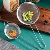 MyBru Paslanmaz Çelik Pratik 2'li Çay Süzgeci Sebze Makarna Un Süzgeç 10 14 Cm - 1