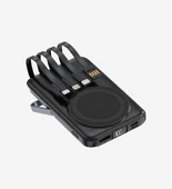 WF27 Mini LED Ekranlı Kablosuz Şarjlı 10.000 mAh Çoklu Kablolu Powerbank - 1