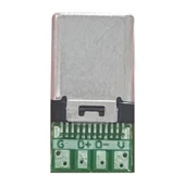 Erkek Type C to Dip Soket 4 Pin USB 3.1 Smd Lehimlenebilir Padler Konnektör Telefon Şarj Board Usb Kablo Flash Disk thumbnail 6