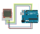 5110 84x48 Lcd Modül 84 x 48 Piksel Grafik Lcd Display Ekran 5V Beyaz Arka ışık Gösterge Menü Resim Yazı Nokia thumbnail 8