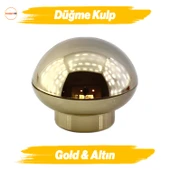 Luka Düğme Gold Mobilya Mutfak Dolap Dolabı Çekmece Kulpu Kulbu Plastik Altın Tek Vidalı Kulp - 1