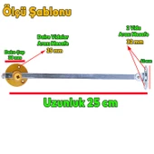 Düşer Kapak Makası Frenli Dolap Çekmece Metal 25 Cm Sessiz Açma Kapama Amortisör Piston Bar - 2