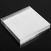 9cm x 9cm x 1.5cm Alüminyum Metal Soğutucu Blok Radyatör Amfi Led Entegre Transistor Vga Ram Memory Cpu Gpu Peltier Isı Düşürücü 34 Kanatlı - 8