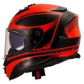 Ls2 Storm 2 Dodger Mat Siyah-Neon Turuncu Kask L - 2