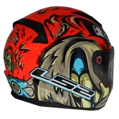 Ls2 Rapıd 2 Spox Kırmızı-Gri Kask Xxl - 3