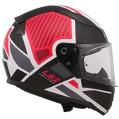 Ls2 Rapıd 2 Grıd Mat Beyaz-Kırmızı Kask L - 6