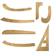 Ahşap Riga Cetvel Takım (7 Parça) - 1