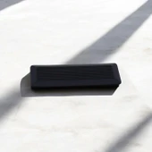 Elit Siyah Plastik Kulp 64 mm Mutfak Mobilya Çekmece Mutfak Dolap Dolabı Kulpları Kapak Kulbu 6.4 cm - 6