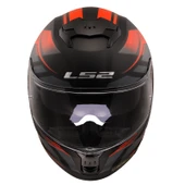 Ls2 Stream 2 Fury Mat Siyah-Gri-Kırmızı Kask Xxl - 3