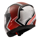 Ls2 Rapıd 2 Extra Beyaz-Kırmızı Kask 3Xl - 5
