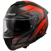 Ls2 Stream 2 Fury Mat Siyah-Gri-Kırmızı Kask 3Xl - 1