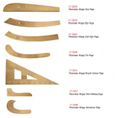 Ahşap Riga Cetvel Takım (7 Parça) - 2