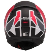 Ls2 Rapıd 2 Grıd Mat Beyaz-Kırmızı Kask L - 4