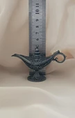 Alaaddin Sihirli Lamba Genie Lamp İbrik Biblo Dekorasyon Küçük Boy Gri - 3