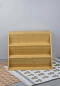 Bambu Kavanoz Standı - Mutfak Baharatlık Tuzluk Rafı - 31 CM - 2