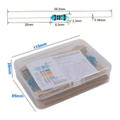 Kutulu 600 Parça Direnç Seti 10ohm / 1Mohm 30 Farklı Tip 20şer Adet Metal Film Dip Direnç 1% 1/4W Elektronik Devre Prototip Hobi - 4