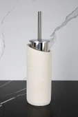 2 Parça Dekoratif Beton Tuvalet Fırçası Metal Wc Fırçalığı - 3