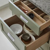 Elit Gümüş Plastik Kulp 64 mm Mutfak Mobilya Çekmece Mutfak Dolap Dolabı Kulpları Kapak Kulbu 6.4 cm thumbnail 4