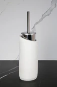 2 Parça Dekoratif Beton Tuvalet Fırçası Metal Wc Fırçalığı - 3