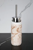2 Parça Dekoratif Beton Tuvalet Fırçası Metal Wc Fırçalığı - 1
