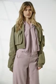Only Saga Bomber Kadın Crop Ceket 15336303 - 3