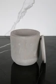 Mermer Desenli Beton Pamukluk Kapaklı Kutu Dekoratif Kutu - 1