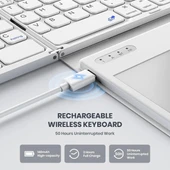 GEODMAER Büyük Touchpad Katlanabilir Bluetooth Klavye - 3