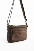 Suni Deri Omuz Çantası Bronz (Model: 571-13-10J) - 4