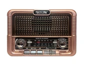 Concord RX-6060S Solar Güneş Enerji Panelli Nostaljik Radyo Bluetooth Hoparlör - 1