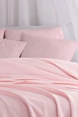 Upstyle Ecocel Pike Örtü Battal MegaKing 260x230cm Karde PudraPembe thumbnail 3
