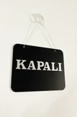 Mağaza Açık Kapalı Tabelası Pleksi - 20*15 Cm - Aynalı Gümüş Pleksi - 2