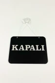 Mağaza Açık Kapalı Tabelası Pleksi - 20*15 Cm - Aynalı Gümüş Pleksi - 1