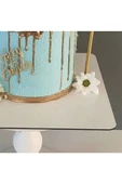 25x25 MDF Beyaz Pasta Altlığı - 3mm Dayanıklı Pasta Tabanı (5 Adet) thumbnail 2