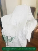 Palm Puffy Kar Beyazı 150x 200 Tek Kişilik Battaniye - 1