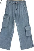 Çikoby Kız Çocuk Kot Pantolon - 1