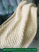 PALM PUFFY HASIR ÖRGÜLÜ BEJ BEBEK BATTANİYESİ - 3