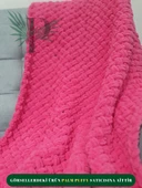 PALM PUFFY HASIR ÖRGÜLÜ PEMBE BEBEK BATTANİYESİ - 3