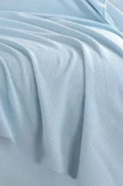 Upstyle Ecocel Pike Örtü Çift Kişilik 200x230cm Karde BebeMavi - 2