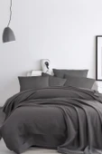 Upstyle Ecocel Pike Örtü Çift Kişilik 200x230cm Karde Antrasit - 1